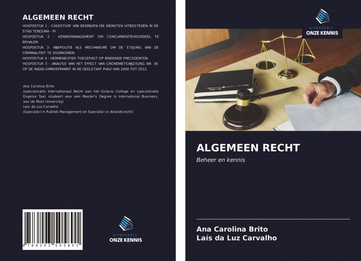Βιβλίο ALGEMEEN RECHT Laís Da Luz Carvalho