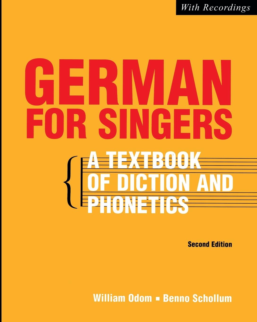 Kniha German for Singers Benno Schollum