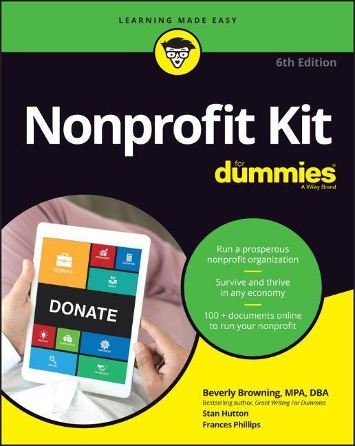 Carte Nonprofit Kit For Dummies, 6th Edition CONSUMER DUMMIES