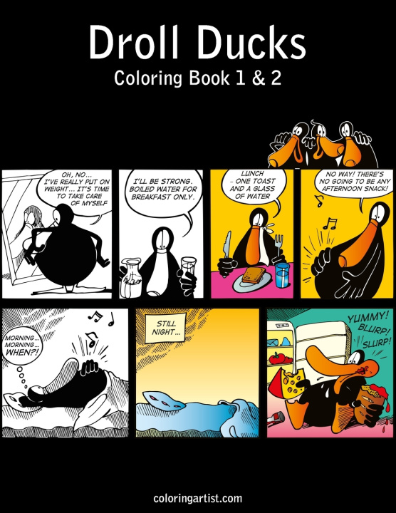 Książka Droll Ducks Coloring Book 1 & 2 Snels Nick Snels