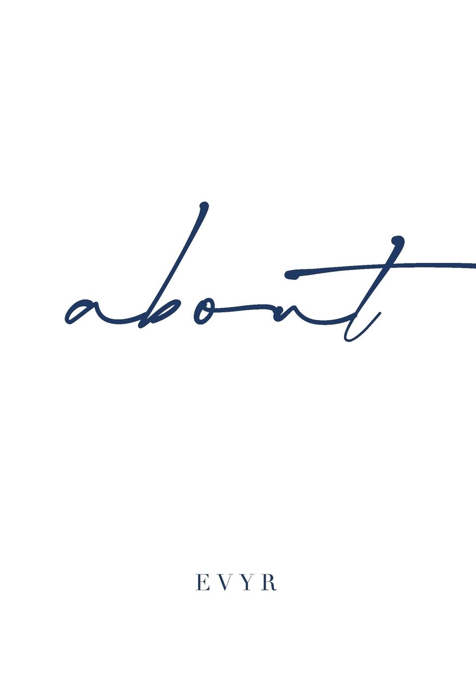 Carte About Evyr