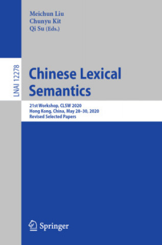 Buch Chinese Lexical Semantics Qi Su