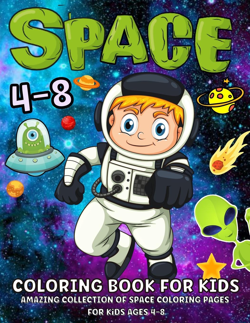 Carte Space Coloring Book For Kids Ages 4-8 