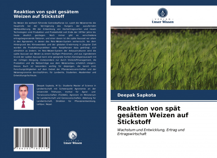 Knjiga Reaktion von spät gesätem Weizen auf Stickstoff Deepak Sapkota