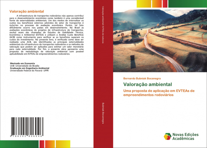 Книга Valoracao ambiental Bernardo Bubniak Bocanegra