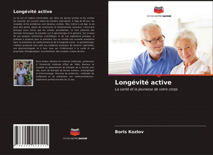 Knjiga Longévité active Boris Kozlov