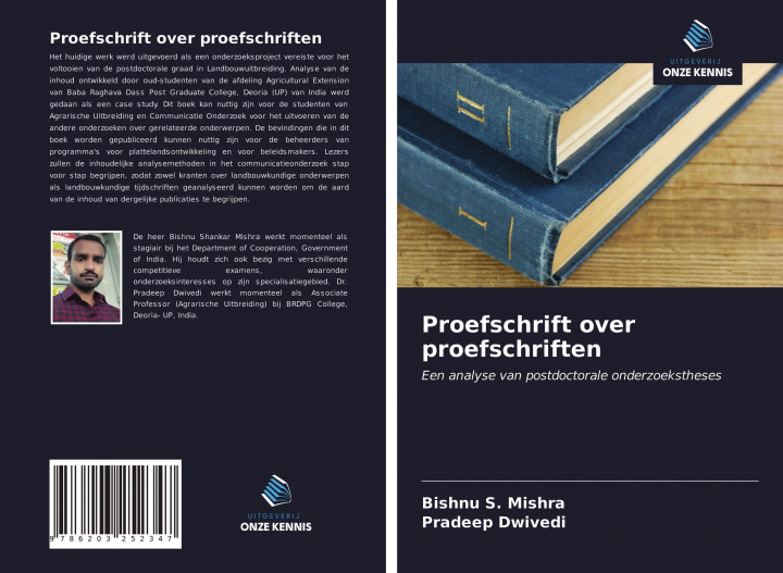 Knjiga Proefschrift over proefschriften Pradeep Dwivedi