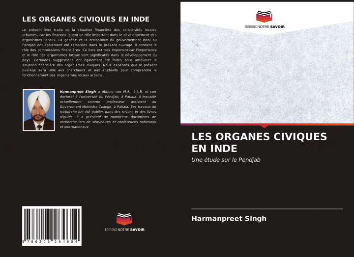 Boek LES ORGANES CIVIQUES EN INDE Harmanpreet Singh