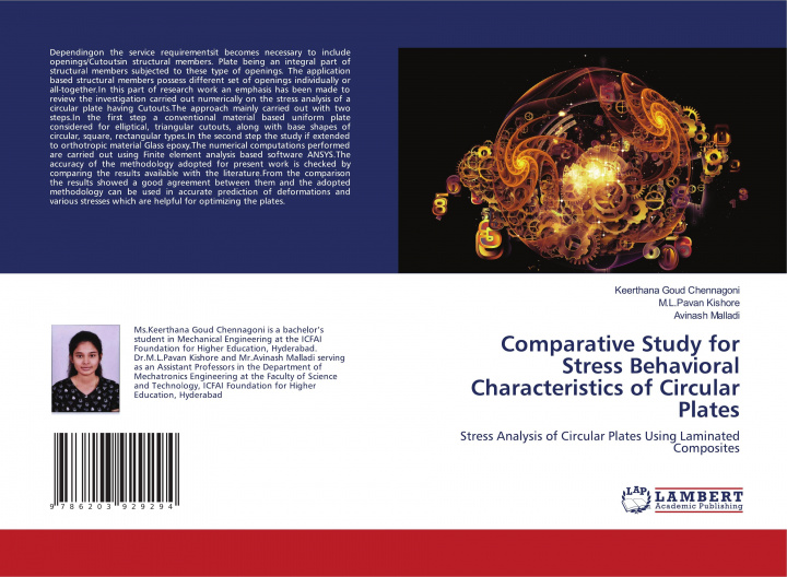 Knjiga Comparative Study for Stress Behavioral Characteristics of Circular Plates M. L. Pavan Kishore