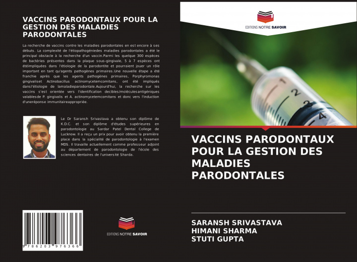Kniha VACCINS PARODONTAUX POUR LA GESTION DES MALADIES PARODONTALES Himani Sharma