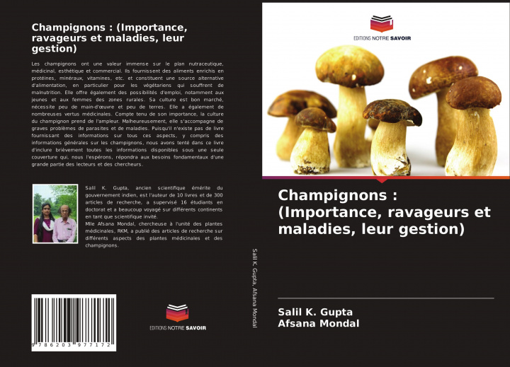Könyv Champignons : (Importance, ravageurs et maladies, leur gestion) Afsana Mondal