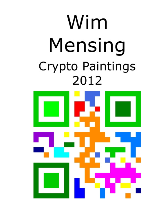 Knjiga Wim Mensing Crypto Paintings 2012 Mensing Wim Mensing
