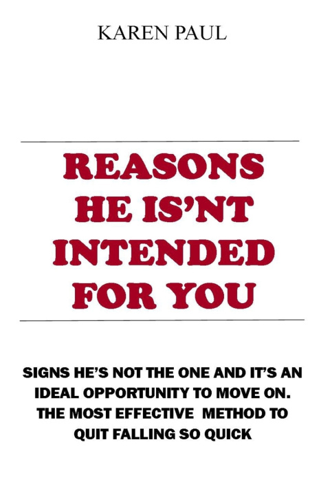 Knjiga Reasons He Is'nt Intended for You paul karen paul