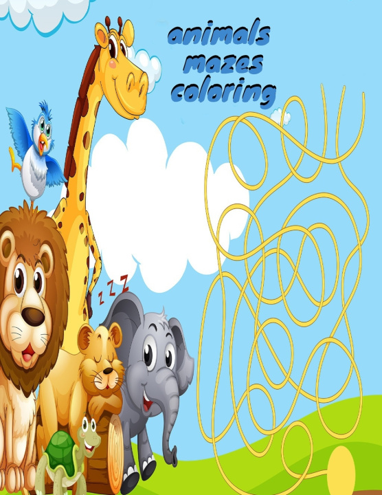 Knjiga animals mazes coloring DADA edition DADA