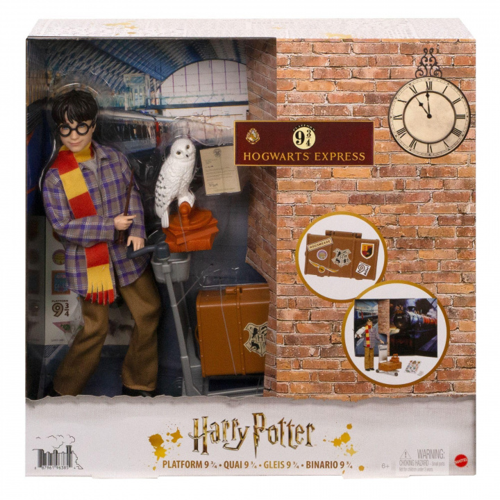 Hra/Hračka Harry Potter Gleis 9 3/4 Spielset mit Harry Potter Puppe & Hedwig Figur 