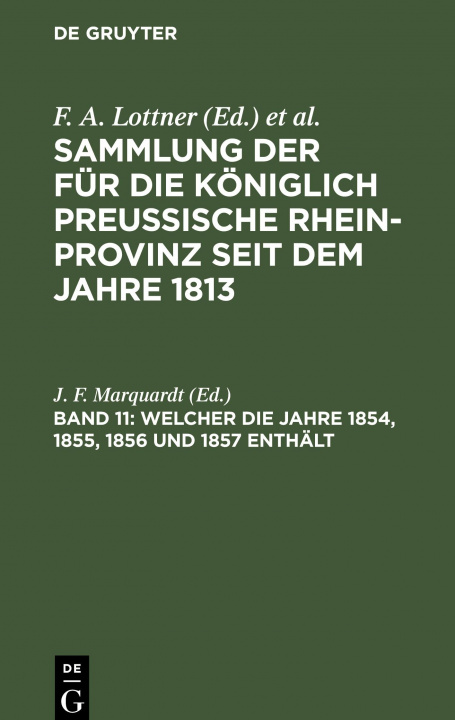 Książka Welcher Die Jahre 1854, 1855, 1856 Und 1857 Enthalt F. W. Leitner