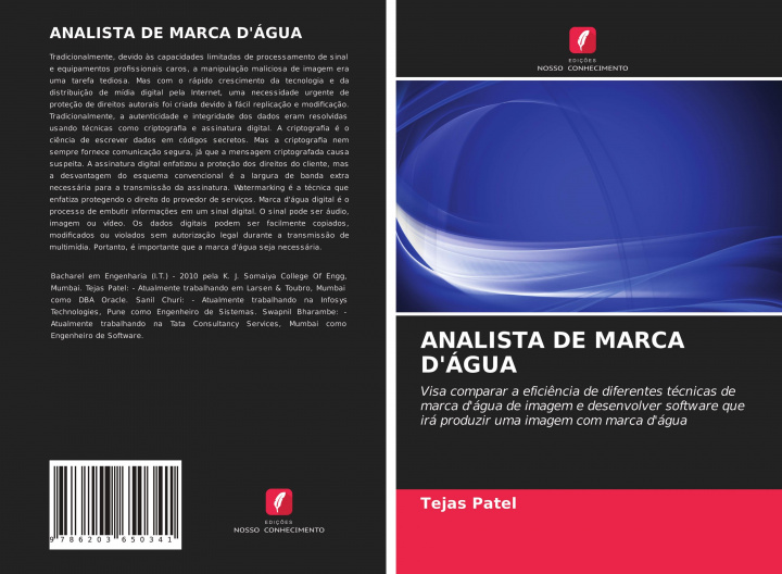 Knjiga ANALISTA DE MARCA D'ÁGUA Tejas Patel