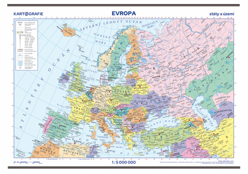 Materiale tipărite Evropa Státy a území 