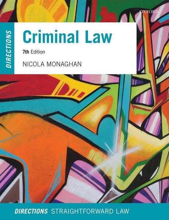 Knjiga Criminal Law Directions Nicola Monaghan