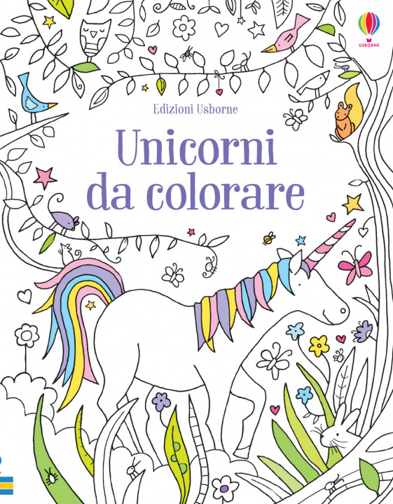 Книга Unicorni da colorare Kirsteen Robson
