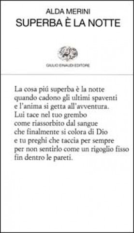 Libro Superba  e la notte Alda Merini