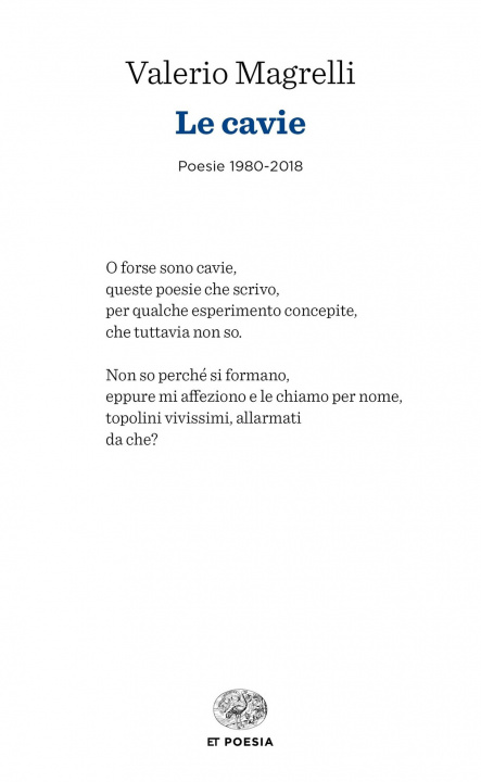 Könyv cavie. Poesie 1980-2018 Valerio Magrelli