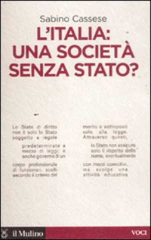 Kniha Italia: una società senza stato? Sabino Cassese