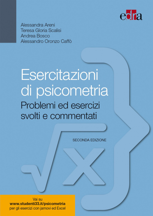 Book Esercitazioni di psicometria. Problemi ed esercizi svolti e commentati Alessandra Areni