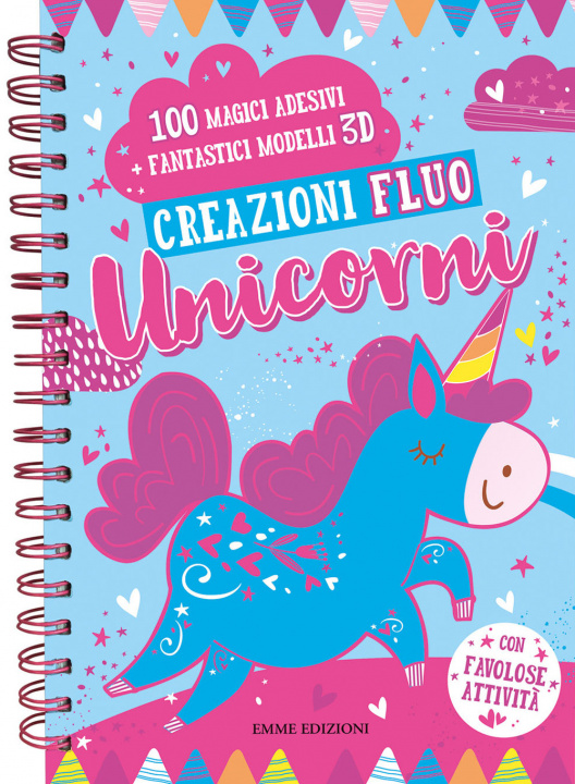 Buch Creazioni fluo. Unicorni. Con adesivi 