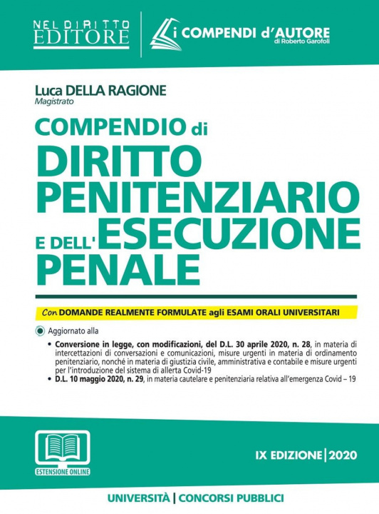 Książka Compendio di diritto penitenziario e dell'esecuzione penale Luca Della Ragione