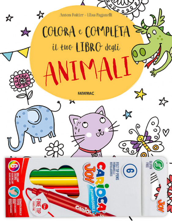Kniha Colora e completa il tuo libro degli animali Anton Poitier