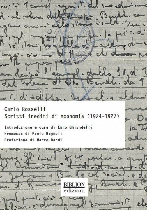 Könyv Scritti inediti di economia (1924-1927) Carlo Rosselli