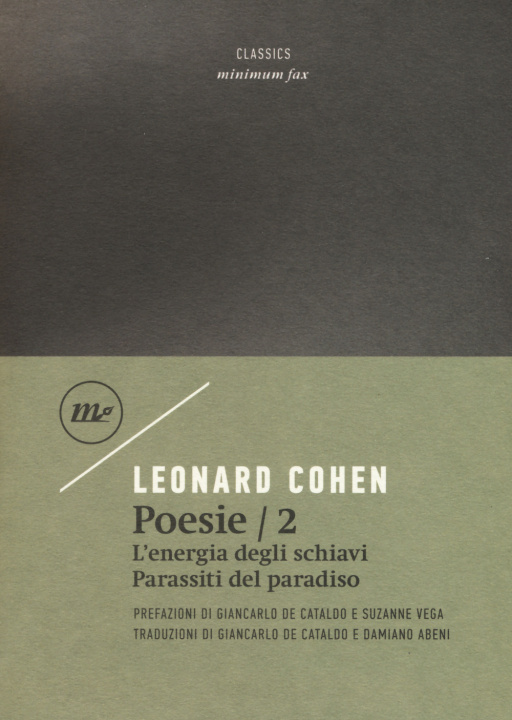 Kniha Poesie: Parassiti della terra-Energia degli schiavi. Testo inglese a fronte Leonard Cohen