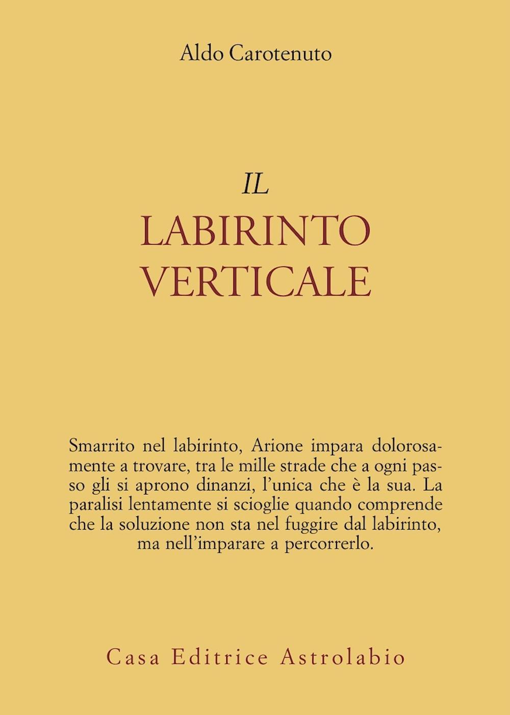 Knjiga labirinto verticale Aldo Carotenuto