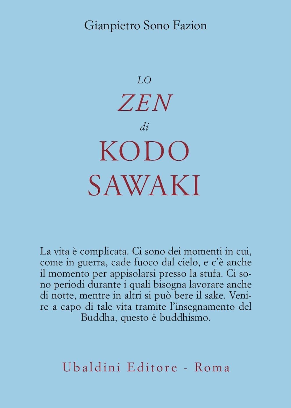 Kniha zen di Kodo Sawaki Gianpietro Sono Fazion