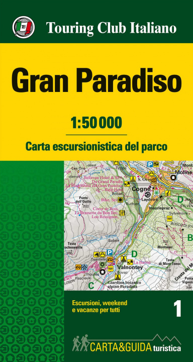 Book Gran Paradiso 1:50.000. Carta escursionistica del parco 