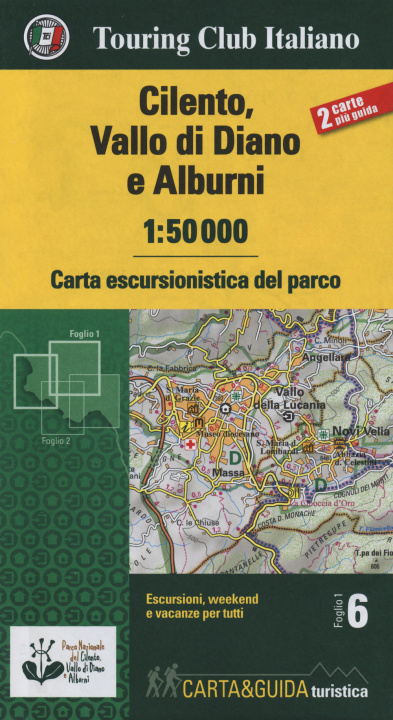 Libro Cilento, Vallo di Diano e Alburni 1:50.000. Carta escursionistica del parco 