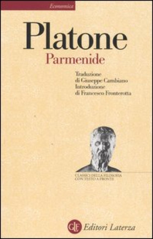Libro Parmenide. Testo greco a fronte Platone