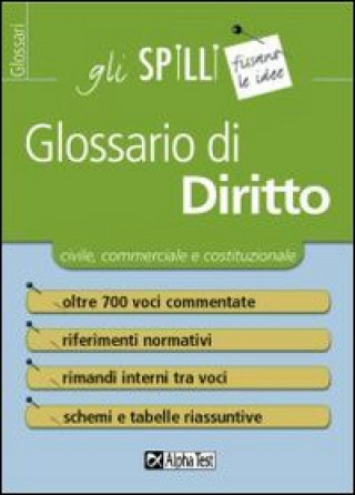 Knjiga Glossario di diritto Cesarina M. Bellotti