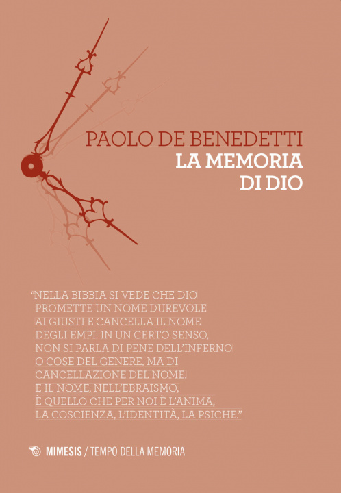 Könyv memoria di Dio Paolo De Benedetti