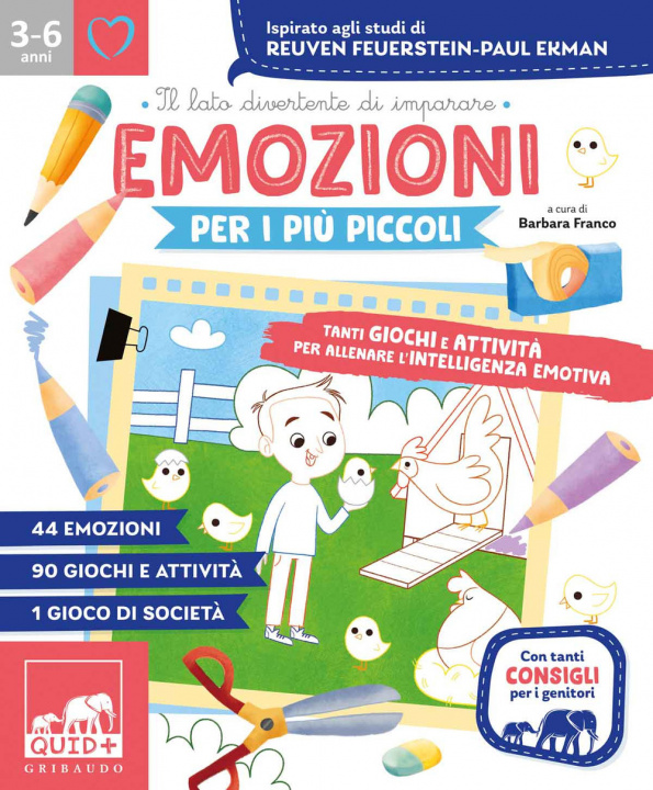 Book Emozioni per i più piccoli. Tanti giochi e attività per allenare l'intelligenza emotiva. Ispirato agli studi di Reuven Feuerstein-Paul Ekman 