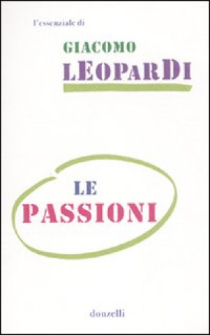 Knjiga passioni Giacomo Leopardi