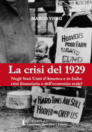 Kniha crisi del 1929. Negli Stati Uniti d'America e in Italia: crisi finanziaria o dell'economia reale? Marco Vichi
