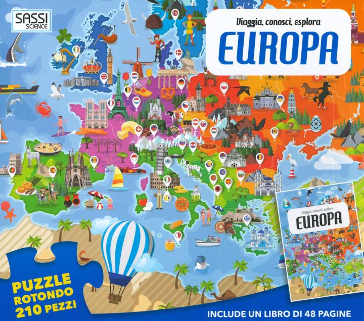 Carte Europa. Viaggia, conosci, esplora. Con puzzle Giulia Pesavento