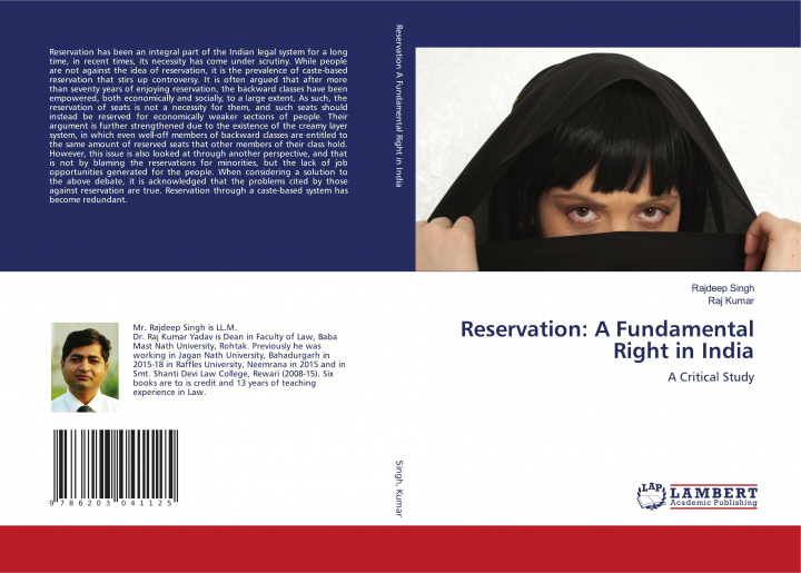 Kniha Reservation: A Fundamental Right in India Raj Kumar