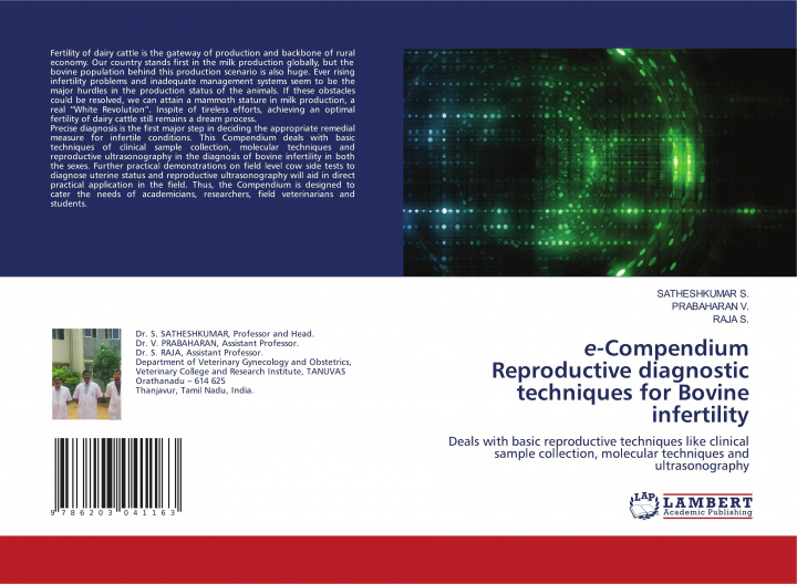 Kniha e-Compendium Reproductive diagnostic techniques for Bovine infertility Prabaharan V.