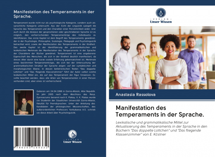 Knjiga Manifestation des Temperaments in der Sprache. 