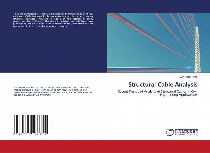 Knjiga Structural Cable Analysis Abdullah Demir