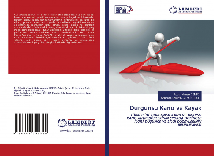 Knjiga Durgunsu Kano ve Kayak Sebnem Sarvan Cengiz