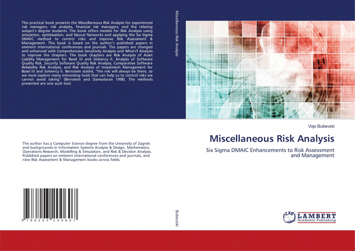 Knjiga Miscellaneous Risk Analysis Vojo Bubevski
